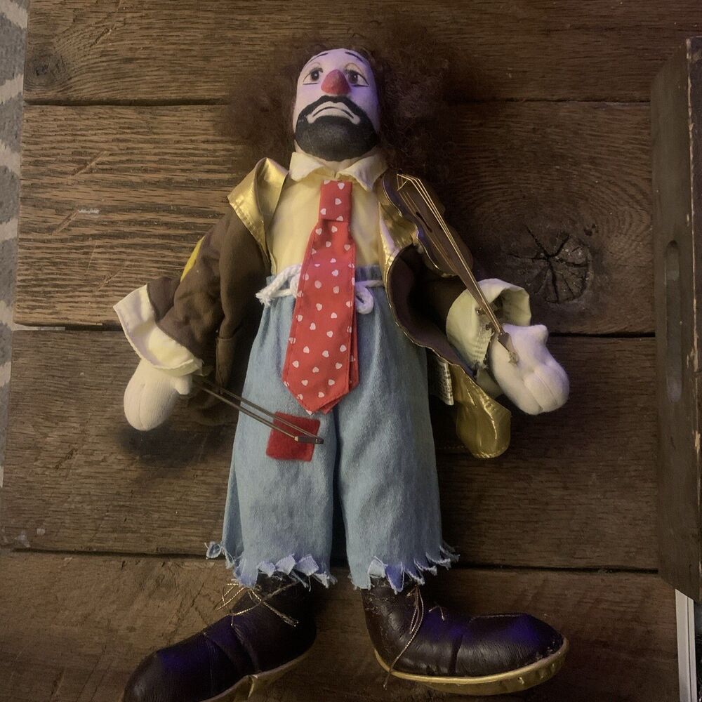 Vintage 1989 Applause Ron Lee Clown Doll Plush The Virtuoso Limited Ed Whimsical